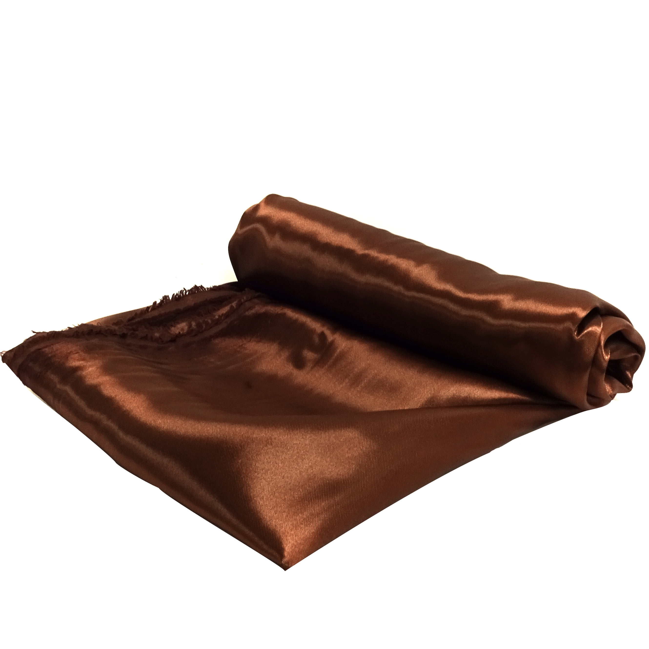 Shason Textile (3 Yards Cut) Special Occasion Costume Satin, Chocolate, Available In Multiple Colors