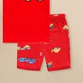 thumbnail image 6 of Toddlers Kids Girls Boys Short Set 2 Piece Active Clothing Set Short Sleeve Tee and Pull on Short 6-24 Months 2T 3T 4T 5T 6T 7T 3-4 Years, 6 of 6