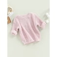 thumbnail image 3 of hirigin Kids Baby Knit Sweaters, Cute Long Sleeve Round Neck Confetti Pullover Jumper Tops, 3 of 9