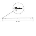 thumbnail image 3 of Efavormart 1 Pack of 42"-126" Adjustable Black Curtain Rod Sets  Round Finials Decorative Rod for Window Treatment Modern Looks with Classic Finishing, 3 of 11