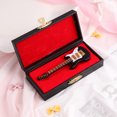 thumbnail image 6 of LOLIPPYY Miniature Guitar Ornament for Birthday Party Decor, Black 10cm Guitarra Model with Box and Black Plastic Stand, 6 of 7