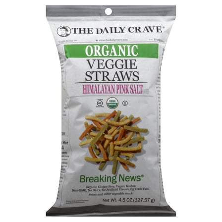 The Daily Crave Straws Vegetable 4.5 oz (Pack Of 8)
