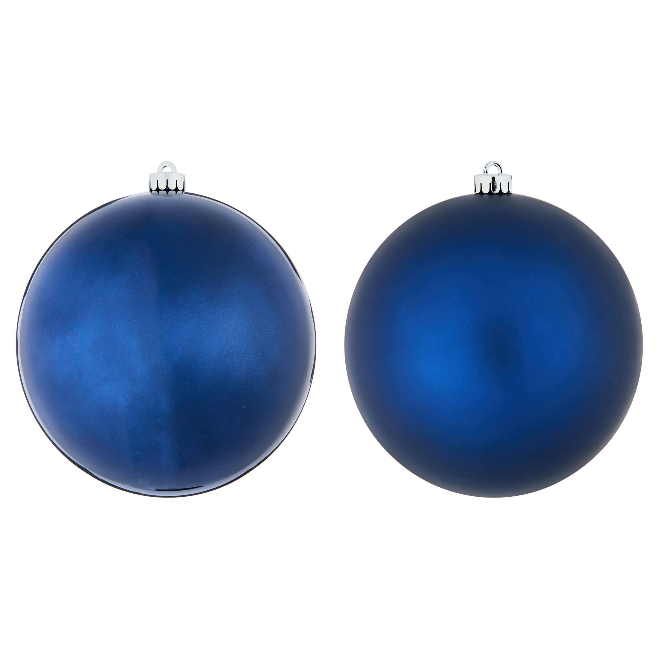 2-Count Navy Jumbo Ball Shatterproof Christmas Ornaments, 8.5", by Holiday Time