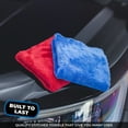thumbnail image 5 of The Rag Company - Eagle Edgeless 500 - Microfiber Towels For Cars - 500gsm, 16in x 16in, Blue (4 Pack), 5 of 10