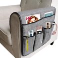thumbnail image 1 of Large Sofa Organizer Caddy Organizer, Non-slip Tv Remote Control Holder Sofa Armrest Storage Bag, 19.7 * 35 Inch grey, 1 of 5