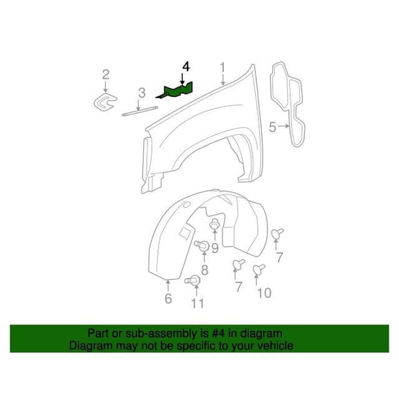 GM 15870422 Bracket Asm-F/Fdr Upr