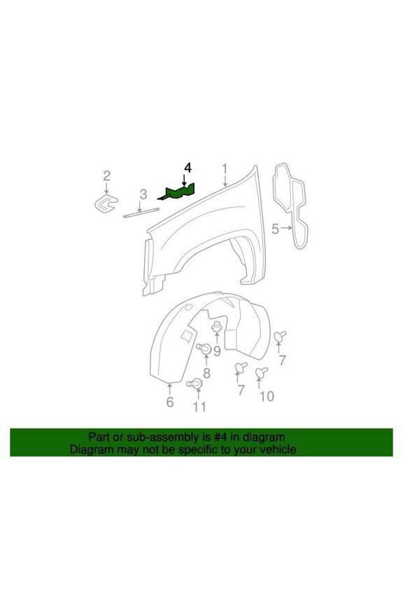 GM 15870422 Bracket Asm-F/Fdr Upr