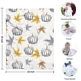 thumbnail image 4 of Fall Pumpkins Leaves Pattern Blanket,Comfortable Soft Lamb Wool Throw Blanket,All Season,Warm Lightweight Blankets for Sofa Bed Couch Living Room Chair,30"x40", 4 of 4