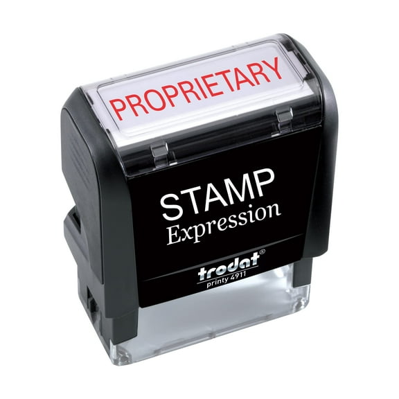 StampExpression - Proprietary Office Self Inking Rubber Stamp - Red Ink (A-5356)