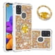 thumbnail image 1 of Funda para Samsung Galaxy A21S con Brillo Líquido Flotante, Purpurina, Parachoques y Anillo Giratorio Soporte, 1 of 5