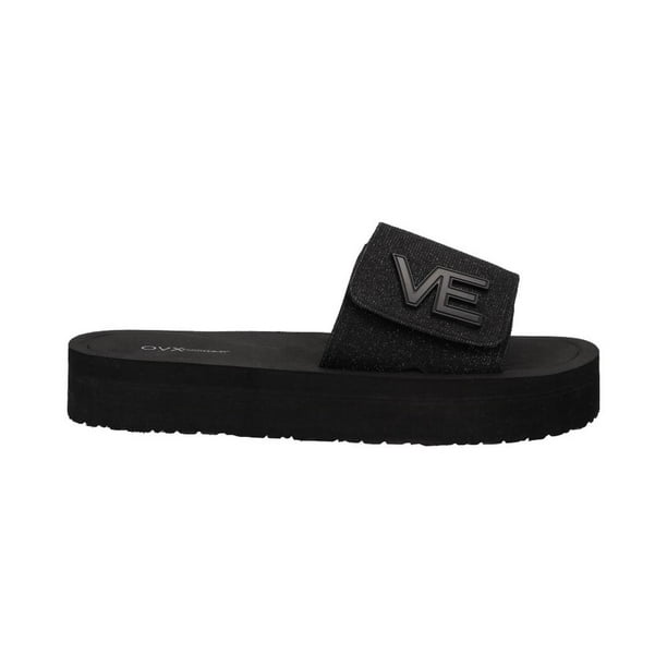 Sandalia Mujer OVX Chancla Casual Confort negro 23