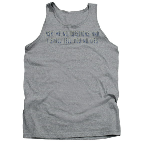 - Ask Me No Questions - Tank Top - Small