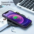 thumbnail image 6 of Liquid Silicone Case for iPhone 12 Mini, [Scratch-Resistant, Anti-Fingerprint, Shockproof] Protective Slim Phone Case, 4-Layer Cover with Microfiber Lining, Silky-Soft Touch, Deep Purple, 6 of 7
