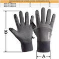 thumbnail image 4 of Guantes Para Climas Fríos, Mxgiy-001, 1 Par, M, Gris Claro,, 4 of 5