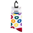 thumbnail image 6 of Cool Socks, Women's Funny Novelty Socks, Froot Loops Flavors Crew, Adult Medium, 6 of 6