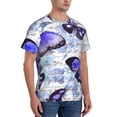 thumbnail image 5 of Rocae Butterflies for Men's Moisture-Wicking Crew Tee - T-Shirt for Sports, Outdoor Activities, and Casual WearSmall, 5 of 9