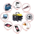 thumbnail image 4 of Yellow Portable Gas Generator 900W, Low Noise Outdoor Power Generator with 71Cc Engine, 14.6"L X 12.2"W X 13.8"H Five, 4 of 4