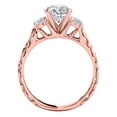 thumbnail image 3 of Aonejewelry 1/2 Carat Halo Engagement Diamond Ring Crafted In 14k Rose Gold, 3 of 4