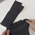 thumbnail image 5 of Outfmvch leg warmers Women's Cable Knitted Boot Socks Extra Long Thigh High Winter Stockings Over Knee Leg Warmers knee high leg warmers Dark Gray A, 5 of 5