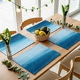 thumbnail image 5 of Sky Blue Placemats Set of 6 Oil Painting Texture Place Mats Table Mats Kitchen Dining Home Outdoor Party Table Decoration, 5 of 9