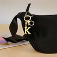 thumbnail image 5 of Alphabet Initial Letter Keychain in Metal Alloy - Personalizable Pendant for Keys, Bags and Wallets - Durable Everyday Accessory for a Unique Style - Ideal Gift Idea, 5 of 6