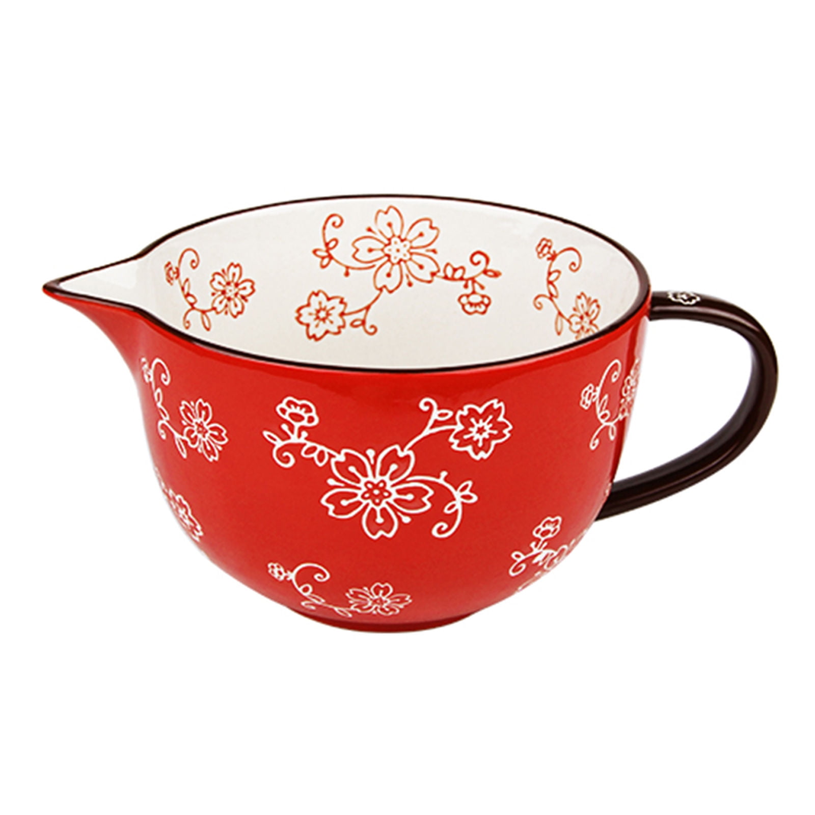 Haifle/Large Ceramic Bowls With Spout, Mixing Bowl With Handle, Bowls