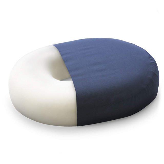 Cojín de asiento Donut Pillow DMI para aliviar el dolor del coxis, color azul marino