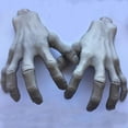 thumbnail image 3 of 1 pair of plastic realistic skeleton hands for Halloween, 3 of 3