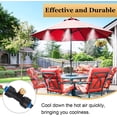 thumbnail image 2 of 15 Pieces Brass Misting Nozzles 1/4 Inch Slip Lock Mister Nozzles Thread Misting Nozzle Tees with 2 Pieces Plugs for Outdoor Cooling System Patio Misting System, 2 of 5
