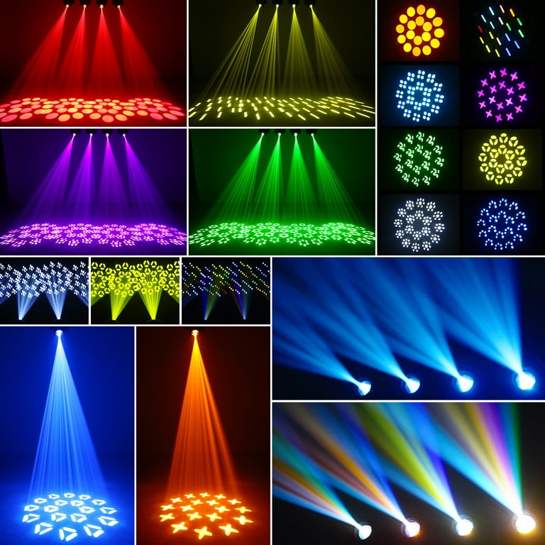 LED Moving Head Light 18 Prism DJ Lights 120W 12 Gobo 8