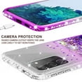 thumbnail image 5 of Cute Phone Case for Galaxy A32 5G Case w[Tempereded Glass] Liquid Glitter Bling Diamond Bumper Girls Women for Samsung Galaxy A32 5G - Clear/Purple, 5 of 5