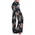 thumbnail image 2 of Edvintorg Women's Casual Loose Wide Leg Pants Harajuku Fashion Flower Print High Waist Pants Summer Wide Leg Long Lounge Pant With Pocket On Clearance, 2 of 6