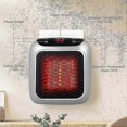 thumbnail image 3 of Ceramic Space Heater with Remote Control, Timer Function, LED Screen, and Dual Heating Modes for Home or Office Use, 3 of 5