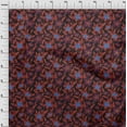 thumbnail image 4 of oneOone Rayon Maroon Fabric Floral Sewing Craft Projects Fabric Prints By Yard 56 Inch Wide, 4 of 4
