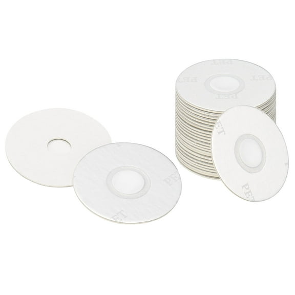 Uxcell 50 Pcs 28mm/1.1" Aluminum Foil Vent Seal Liner for PET Plastic Bottle Jar Lid