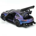 thumbnail image 6 of 1:32 Scale Porsche 911 GT3RS Alloy Die-Cast Metal Car Model with Sound, Lights, and Recoil Function - Kids' Toy Car Collection, Boy's Birthday Gift, 6 of 6