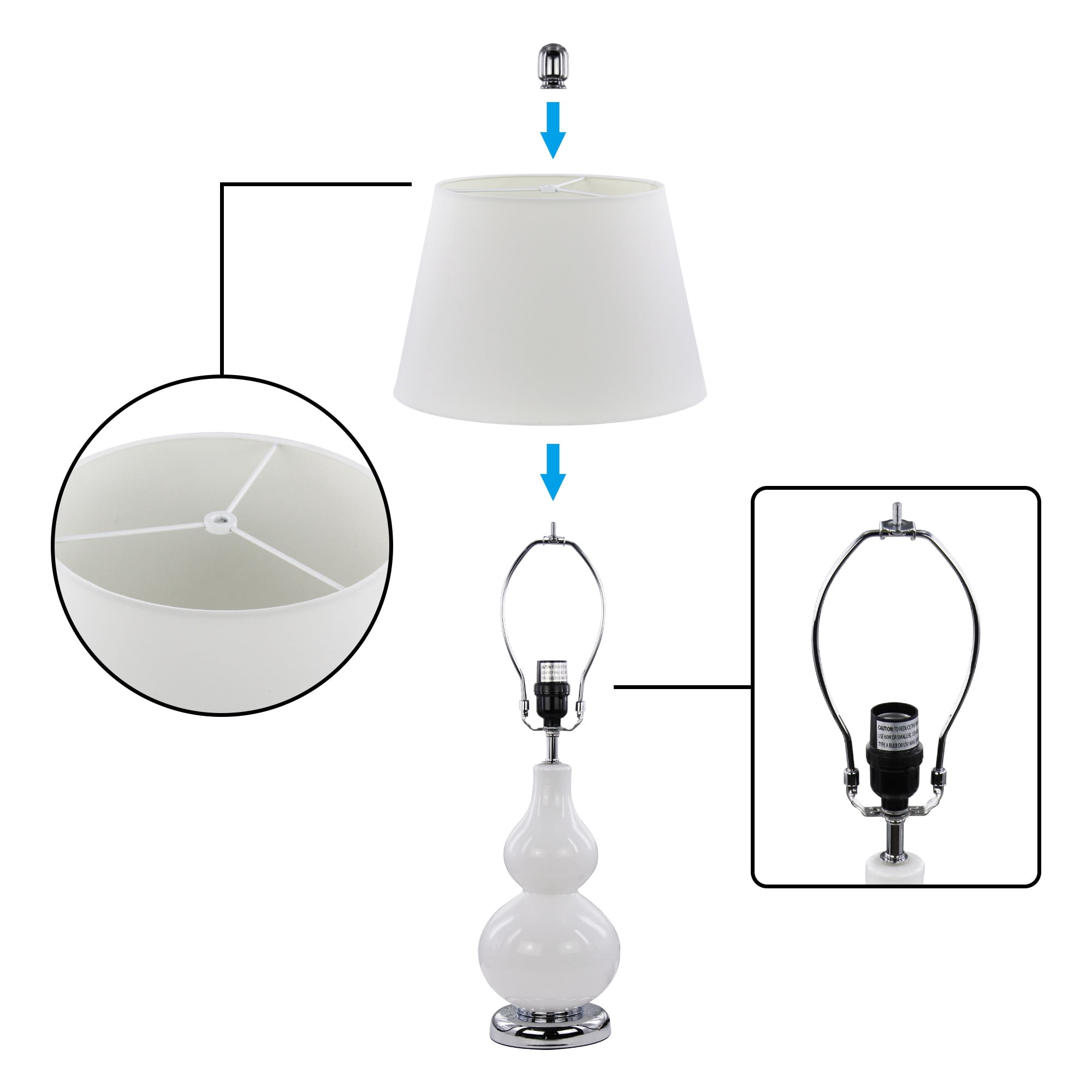 Abble 23" 2PK TABLE LAMP SET