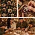 thumbnail image 5 of WDOBM Christmas Decoration, 12 PCS DIY Wooden Diamond Painting Kit, Christmas Ornaments Pearl Diamond Art Kit for Adults Beginner, Xmas Tree Hanging Decor Holiday Gift, 5 of 7
