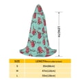 thumbnail image 2 of Honeii Snowflake Hot Cocoa Print Poncho Cape, Cloak Coat, Snuggly Hooded Wearable Blanket, Hooded Cape For Teenagers,Halloween Costumes-Large, 2 of 7