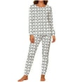 thumbnail image 3 of TaTaai Cozy Couple Matching Pajama Set, Christmas Valentine's Day Matching Loungewear, Long-Sleeve Round Neck Double Pocket Set Gift, 3 of 8