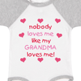 thumbnail image 4 of Inktastic Nobody Loves Me Like My Grandma Loves Me Girls Baby Bodysuit, 4 of 5