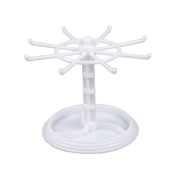 Necvior Plastic Jewelry Organizer Rotating Jewelry Display Stand Spinning Necklace Rack