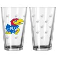 thumbnail image 1 of Ensemble de Verres à Pinte Satinés Kansas Jayhawks, 1 of 1