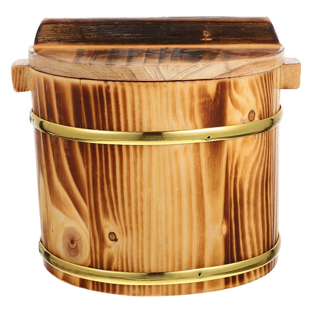 EeaseMX 1 juego de cubo para mezclar arroz, recipiente para servir arroz, cubo para exhibir sushi, cubo para arroz de restaurante