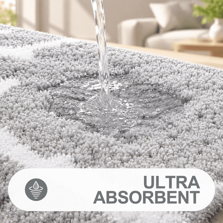 24x16 Inch Rug Bathroom Rugs 24x16 Soft Absorbentfiber Bath Rug Grey - Walmart.com