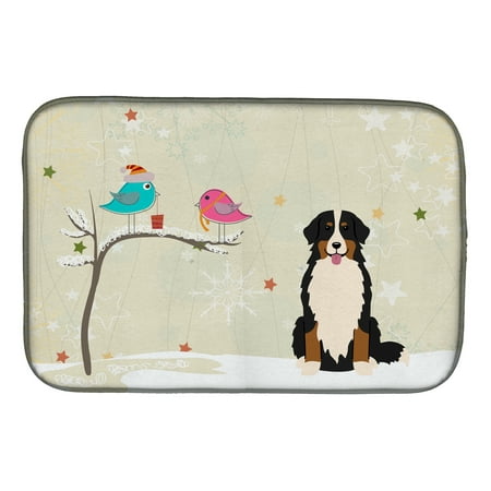 

Christmas Presents between Friends Bernese Mountain Dog Dish Drying Mat