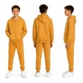 thumbnail image 2 of Quad Seven Boys Fleece Jogger Set - 4 Piece Basic Solid Full Zip Hoodie and Sweatpants (Sizes: 8-18), 2 of 7