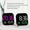thumbnail image 3 of Digital Smart Wall Clock with LED Display Temperature Week Calendar Remote Control Home Office Decor Gift, 3 of 14