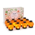 thumbnail image 1 of Image 12Packs LED Pumpkin Tealight Candles for Halloween Christmas Thanksgiving, 1 of 6