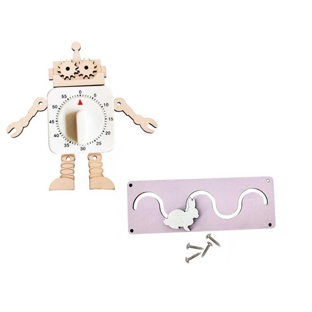 Tablero Sensorial, Piezas de Juguete, Ayudas Didácticas, Material de Tablero Ocupado para Guardería Preescolar + Tablero Ocupado Montessori, Accesorio , EstiloL CUTICAT Junta de niños ocupados